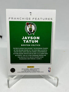Jayson Tatum 2022 2023 Panini Donruss Franchise Feature Series Mint Card #1
