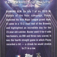 Buster Posey 2011 Topps Purple Diamond Series Mint Card #PDC1
