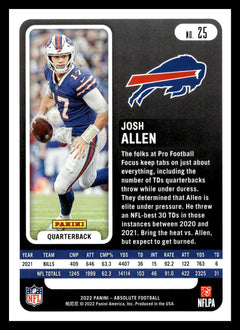 2018 Elite Draft Picks 103b Josh Allen White Jersey Rookie