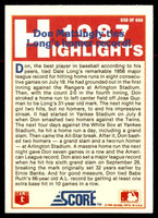 Don Mattingly 1988 Score ‘87 Highlights Series Mint Card #658
