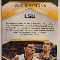 Ben Simmons 2021 2022 Panini Prizm Draft Picks Brilliance Series Mint Card #15