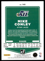 Mike Conley 2021 2022 Panini Donruss Orange Lazer Series Mint Card #148
