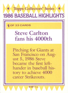 Steve Carlton Highlights 