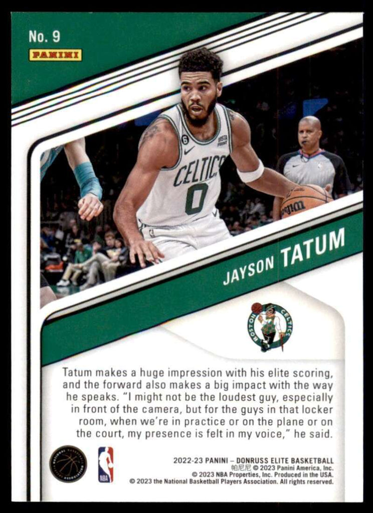 Jayson Tatum 2022 2023 Panini Prizm Draft Picks Series Mint Card #23