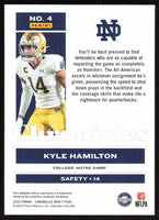 Kyle Hamilton 2022 Panini Chronicles Draft Picks Mint Rookie Card #4
