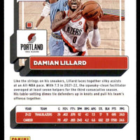 Damian Lillard 2022 2023 Panini Donruss Series Mint Card #106