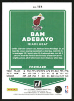 Bam Adebayo 2021 2022 Panini Donruss Green and Yellow Laser Series Mint Card #154
