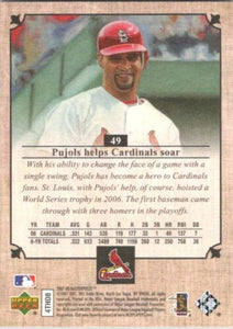 Albert Pujols 2007 Upper Deck UD Masterpieces Series Mint Card #49