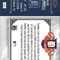 Alan Trammell 2006 Greats of the Game Tigers Greats Series Mint Card #DET-AT