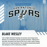 Blake Wesley 2022 2023 Panini Hoops Arriving Now Series Mint Rookie Card #25