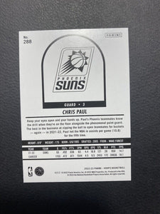 Chris Paul 2022 2023 Panini NBA Hoops Tribute Teal Explosion Series Mint Card #288