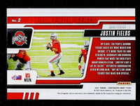 Justin Fields 2021 Panini Contenders Draft Picks Front Row Seats Series Mint ROOKIE Card #2
