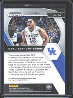 Karl-Anthony Towns 2021-22 Panini Prizm Draft Picks Red White Blue Prizm Series Mint Card #67
