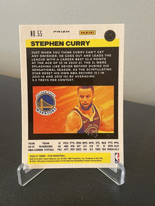Stephen Curry 2020 2021 Panini Flux Laser Prizm Series Mint Card #55