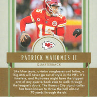 Patrick Mahomes II 2022 Panini Legacy Timeless Talents Series Mint Card # TT-1