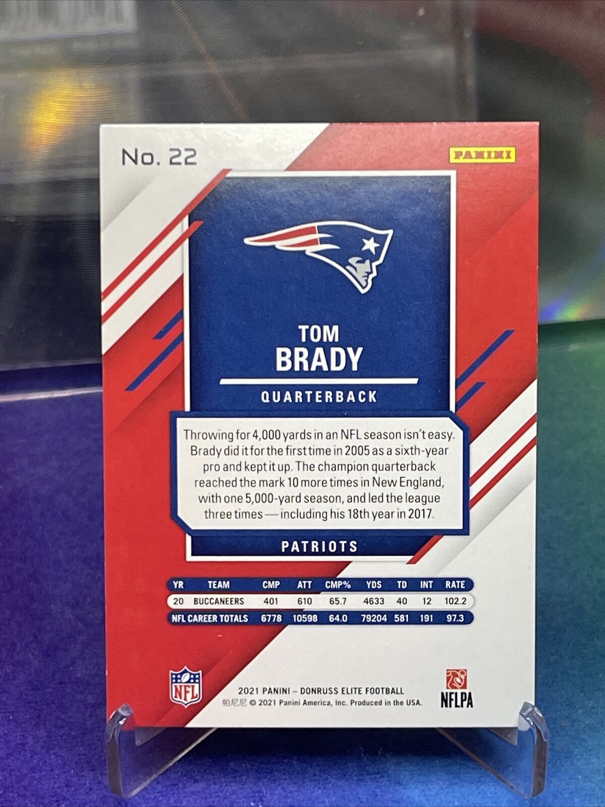 2021 Donruss New England Patriots Team Set