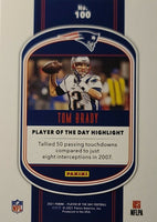 Tom Brady 2021 Panini Player of the Day Series Mint Card #100
