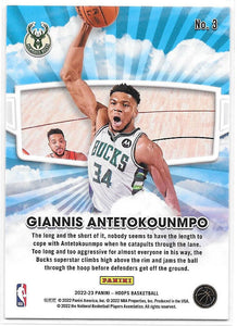 Giannis Antetokounmpo 2022 2023 Panini NBA Hoops Skyview Series Mint Card #3