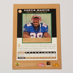 Curtis Martin 1995 Upper Deck Premier Prospects Series Mint Rookie Card #18