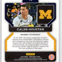 Caleb Houstan 2022 2023 Panini Prizm Draft Picks Series Mint Rookie Card #95