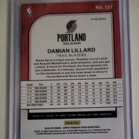 Damian Lillard 2019 2020 Hoops Premium Stock Silver Series Mint Card #157