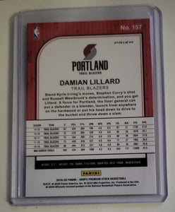 Damian Lillard 2019 2020 Hoops Premium Stock Silver Series Mint Card #157