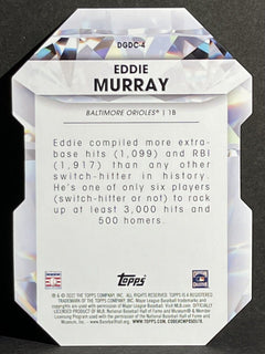 EDDIE MURRAY 2022 TOPPS die cut baseball card