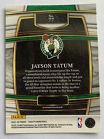 Jayson Tatum 2021 2022 Panini Select Concourse Blue Series Mint Insert Card #77
