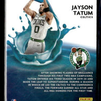 Jayson Tatum 2020 2021 Panini Donruss Optic Splash Series Mint Card #14