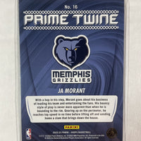 Ja Morant 2022 2023 Panini Hoops Prime Twine Series Mint Card #16