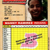 Manny Ramirez 1992 Bowman Series Mint Rookie Card #532
