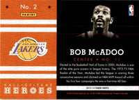 Bob McAdoo 2013 2014  Panini Hoops Hall of Fame Heroes Series Mint Card #2
