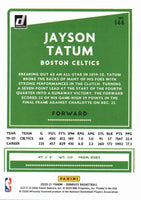 Jayson Tatum 2020 2021 Panini Donruss Series Mint Card #166
