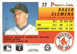 Roger Clemens 1991 O-Pee-Chee Premier Series Mint Card #23