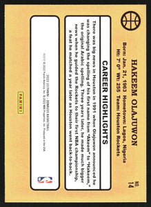 Hakeem Olajuwon 2022 2023 Panini Donruss Retro Series Mint Card #14