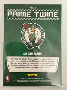 Jayson Tatum 2022 2023 Hoops Prime Twine Series Mint Card #2