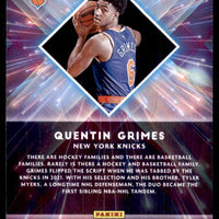 Quentin Grimes 2021 2022 Panini Donruss Great X-Pectations Series Mint Rookie Card #13