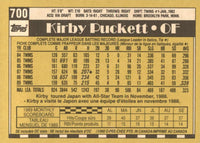 Kirby Puckett 1990 O-Pee-Chee Series Mint Card #700
