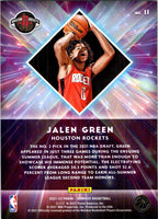 Jalen Green 2021 2022 Panini Donruss Great X-Pectations Series Mint Rookie Card #11
