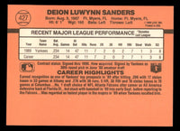 Deion Sanders 1990 Donruss Series Mint Rookie Card #427
