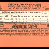Deion Sanders 1990 Donruss Series Mint Rookie Card #427
