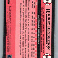 Rickey Henderson 2014 Topps 1989 Mini Series Card #TM10