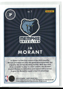 Ja Morant 2022 2023 Panini Hoops Presents A Layup Series Mint Card #7