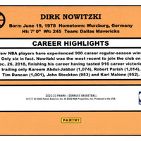 Dirk Nowitzki  2022 2023 Panini Donruss Retro Series Mint Card #3