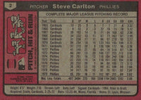 Steve Carlton 1980 Topps Burger King Pitch Hit & Run Series Mint Card #2
