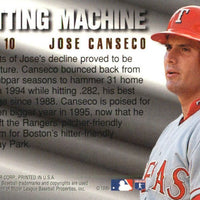 Jose Canseco 1995 Fleer Ultra Hitting Machine Series Mint Card #5