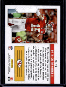 Patrick Mahomes II 2018 Score Signal Callers Series Mint Card #16