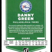 Danny Green 2021 2022 Panini Donruss Green and Yellow Laser Series Mint Card #176