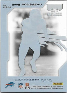 Greg Rousseau 2021 Panini Chronicles Playoff Momentum Mint Rookie Card #PMR-36