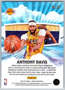 Anthony Davis 2022 2023 Panini Hoops Skyview Series Mint Card #23